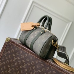 Top Replica Louis Vuitton Keepall Bandoulière 25 Bag M26930 Men's Green