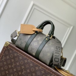 Top Replica Louis Vuitton Keepall Bandoulière 25 Bag M26930 Men's Green