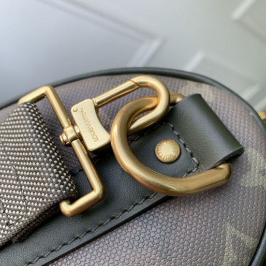 Super Clone Replica Louis Vuitton Keepall Bandoulière 25 Bag M26930 Men's Green Top Replica Louis Vuitton Keepall Bandoulière 25 Bag M26930 Men's Green