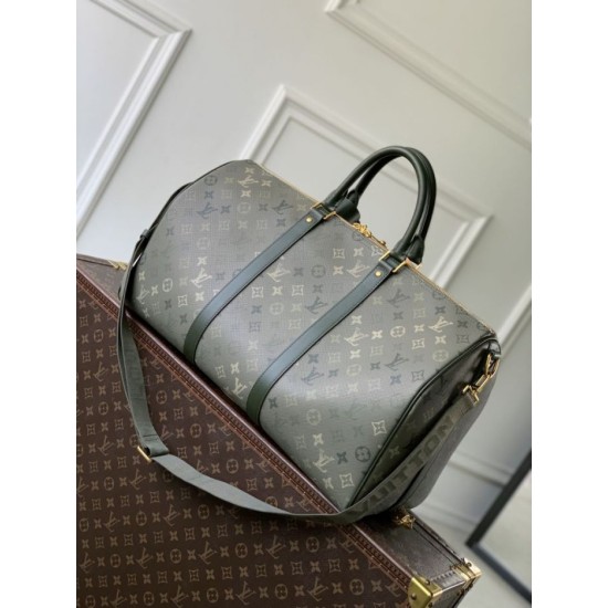 Super Clone Replica Louis Vuitton Keepall Bandoulière 50 Travel Bag M26959 Green Top Replica Louis Vuitton Keepall Bandoulière 50 Travel Bag M26959 Green