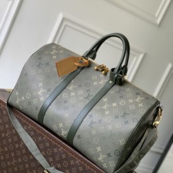 Top Replica Louis Vuitton Keepall Bandoulière 50 Travel Bag M26959 Green