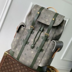 Top Replica Louis Vuitton Christopher MM Backpack for Men M27080 Green