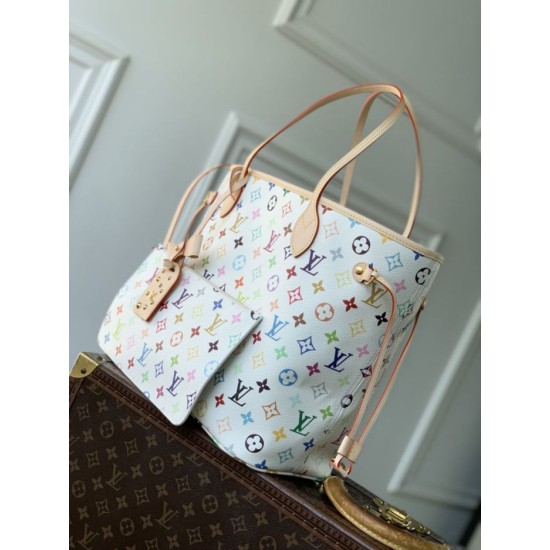 Super Clone Replica Louis Vuitton x Takashi Murakami Neverfull MM Tote Bag Top Replica Louis Vuitton x Takashi Murakami Neverfull MM Tote Bag