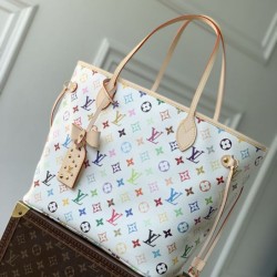 Top Replica Louis Vuitton x Takashi Murakami Neverfull MM Tote Bag