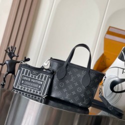 Top Replica Louis Vuitton Neverfull Bandoulière Inside Out BB M15210 Black