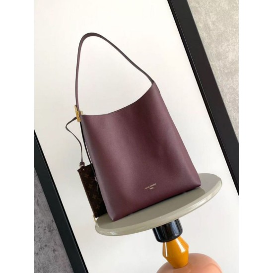 Super Clone Replica Louis Vuitton Low Key Hobo MM Handbag M24856 M15209 Orange Suede Top Replica Louis Vuitton Low Key Hobo MM Handbag M24856 M15209 Orange Suede