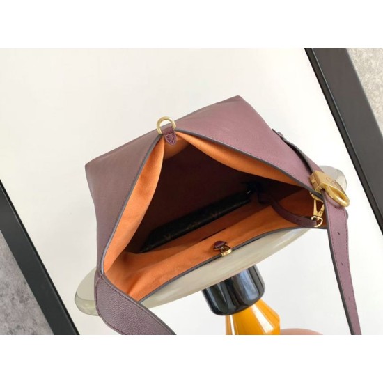 Super Clone Replica Louis Vuitton Low Key Hobo MM Handbag M24856 M15209 Orange Suede Top Replica Louis Vuitton Low Key Hobo MM Handbag M24856 M15209 Orange Suede