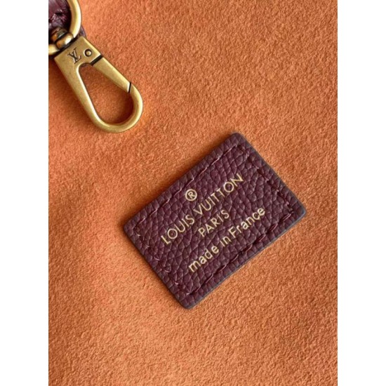 Super Clone Replica Louis Vuitton Low Key Hobo MM Handbag M24856 M15209 Orange Suede Top Replica Louis Vuitton Low Key Hobo MM Handbag M24856 M15209 Orange Suede