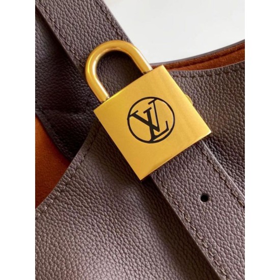 Top Replica Louis Vuitton Low Key Hobo MM Handbag M24856 M24974 Brown