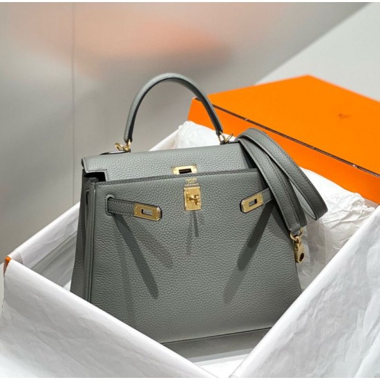 Super Clone Replica Hermes Sellier Kelly Bag 25cm Epsom Light Gray Top Replica Hermes Sellier Kelly Bag 25cm Epsom Light Gray