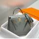Super Clone Replica Hermes Sellier Kelly Bag 25cm Epsom Light Gray Top Replica Hermes Sellier Kelly Bag 25cm Epsom Light Gray