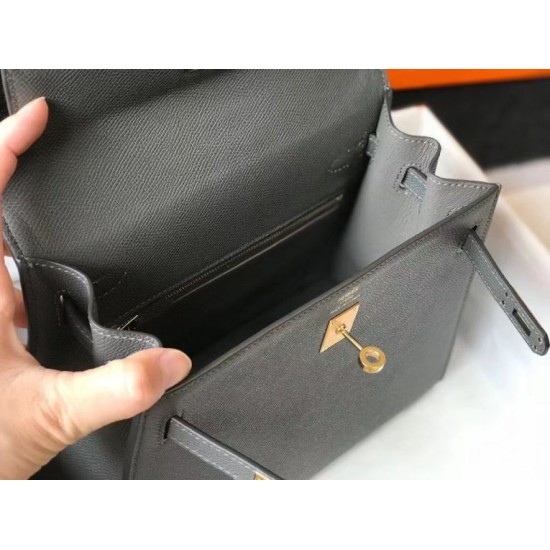 Super Clone Replica Hermes Sellier Kelly Bag 25cm Epsom Dark Gray Top Replica Hermes Sellier Kelly Bag 25cm Epsom Dark Gray