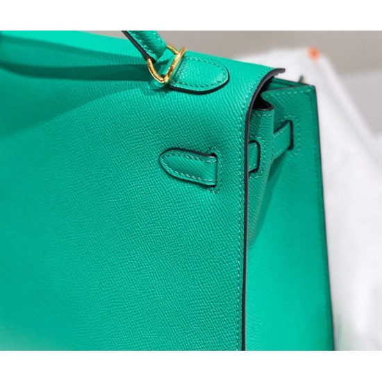 Super Clone Replica Hermes Sellier Kelly Bag 25/28cm Epsom Jade Green Top Replica Hermes Sellier Kelly Bag 25/28cm Epsom Jade Green