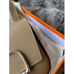 Top Replica Hermes Della Cavalleria II mini bag in Epsom Taupe