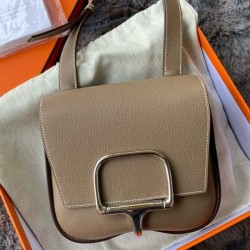 Top Replica Hermes Della Cavalleria II mini bag in Epsom Taupe