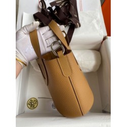 Top Replica Hermes In The Loop 18 tote bag in brown Clemence