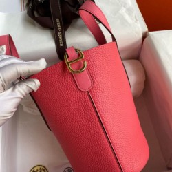 Super Clone Replica Hermes In The Loop 18 tote bag in pink Clemence Top Replica Hermes In The Loop 18 tote bag in pink Clemence