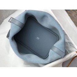 Super Clone Replica Hermes Picotin Lock Tote Bag 18/22 Blue Clemence Top Replica Hermes Picotin Lock Tote Bag 18/22 Blue Clemence