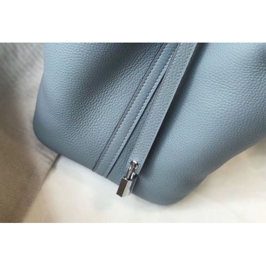 Super Clone Replica Hermes Picotin Lock Tote Bag 18/22 Blue Clemence Top Replica Hermes Picotin Lock Tote Bag 18/22 Blue Clemence