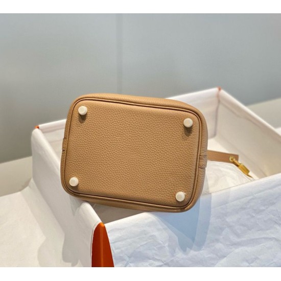 Super Clone Replica Hermes Picotin Lock 18/22 Tote Bag in Brown Clemence Top Replica Hermes Picotin Lock 18/22 Tote Bag in Brown Clemence