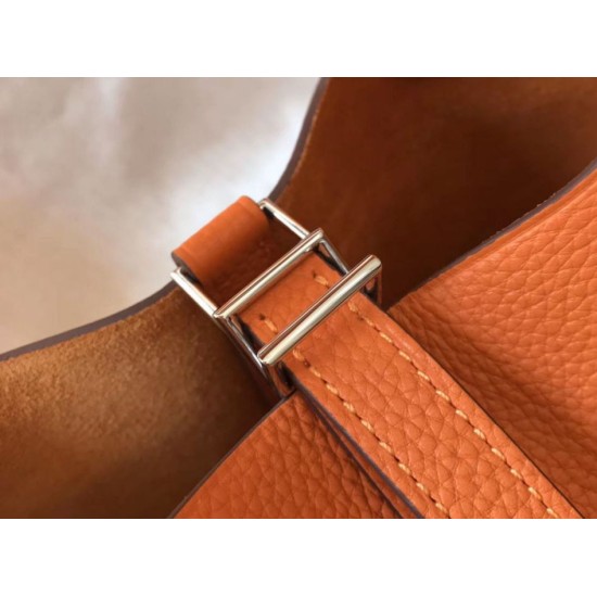 Super Clone Replica Hermes Picotin Lock 18/22 Tote Bag in Orange Clemence Top Replica Hermes Picotin Lock 18/22 Tote Bag in Orange Clemence