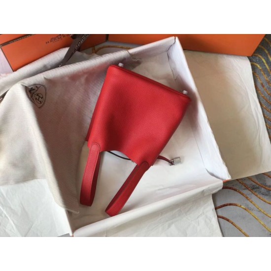 Super Clone Replica Hermes Picotin Lock Tote Bag 18/22 Red Clemence Top Replica Hermes Picotin Lock Tote Bag 18/22 Red Clemence