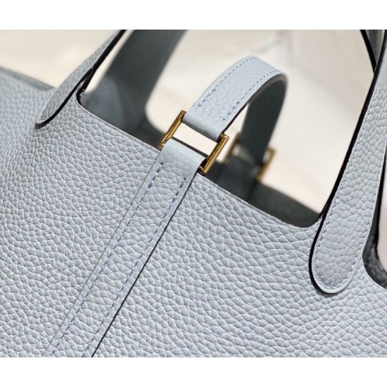Super Clone Replica Hermes Picotin Lock Tote Bag 18/22 Light Blue Clemence Top Replica Hermes Picotin Lock Tote Bag 18/22 Light Blue Clemence