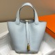 Super Clone Replica Hermes Picotin Lock Tote Bag 18/22 Light Blue Clemence Top Replica Hermes Picotin Lock Tote Bag 18/22 Light Blue Clemence