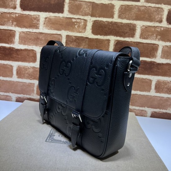 Replica Gucci Jumbo GG medium Men messenger bag 760234 Black