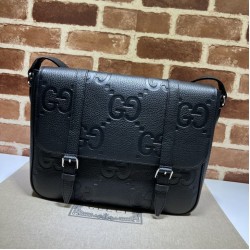 Replica Gucci Jumbo GG medium Men messenger bag 760234 Black