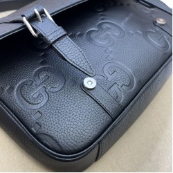 Replica Gucci Jumbo GG medium Men messenger bag 760234 Black