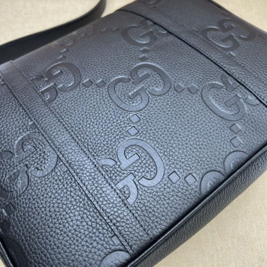 Replica Gucci Jumbo GG medium Men messenger bag 760234 Black