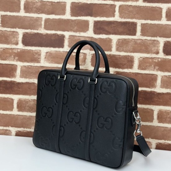 Replica Gucci Jumbo GG briefcase 792264  Black