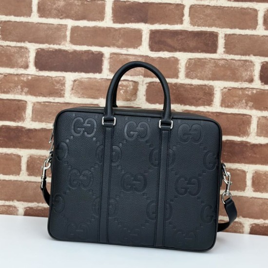 Replica Gucci Jumbo GG briefcase 792264  Black