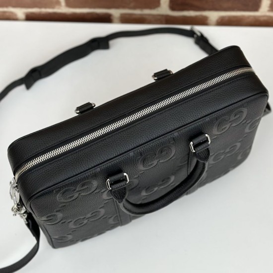 Replica Gucci Jumbo GG briefcase 792264  Black