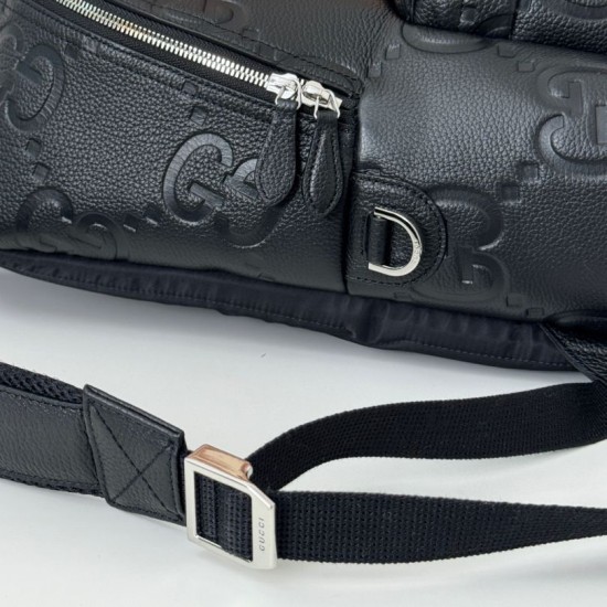 Replica Gucci Medium jumbo GG Men backpack 819065 Black