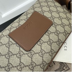Replica Gucci GG Emblem medium belt bag 821162 Brown