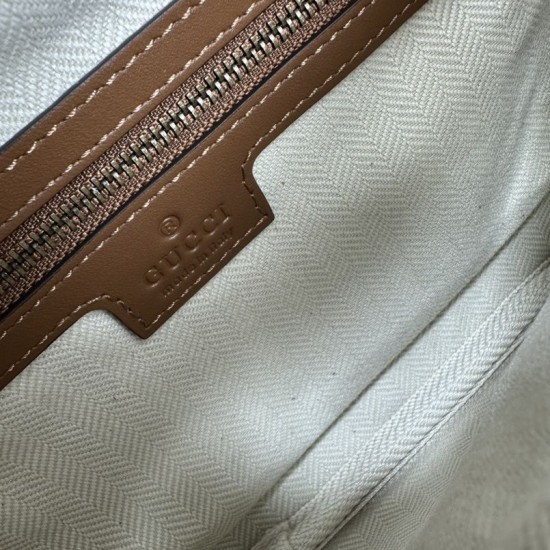 Replica Gucci GG Emblem medium belt bag 821162 Brown