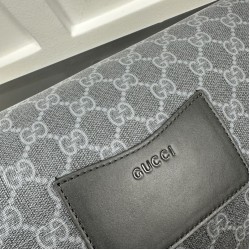 Replica Gucci GG Emblem medium belt bag 821162 Black