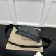 Replica Gucci GG Emblem medium belt bag 821162 Black
