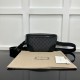 Replica Gucci GG Emblem medium belt bag 821162 Black