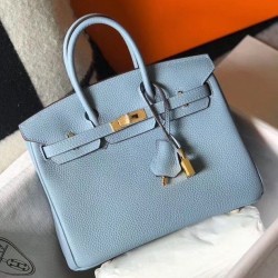 Replica Hermes Birkin 25cm 30cm 35cm Bag Blue Clemence