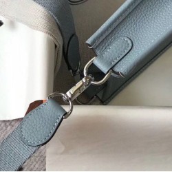 Replica Hermes Evelyne III TPM Mini Bag Blue Clemence
