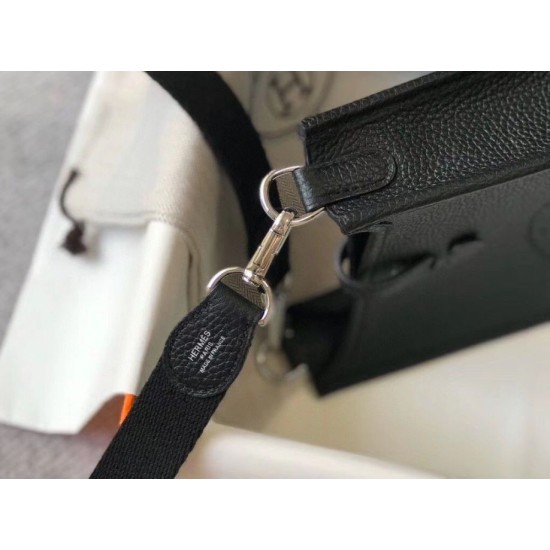 Replica Hermes Evelyne III TPM Mini Bag Black Clemence Replica Hermes Evelyne III TPM Mini Bag Black Clemence