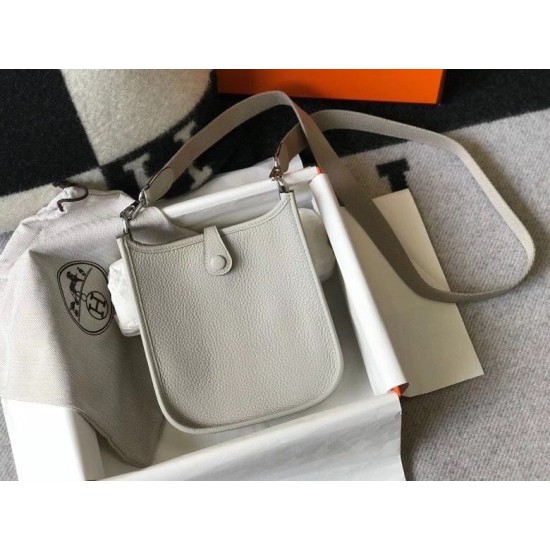 Replica Hermes Evelyne III TPM Mini Bag Gray Clemence Replica Hermes Evelyne III TPM Mini Bag Gray Clemence