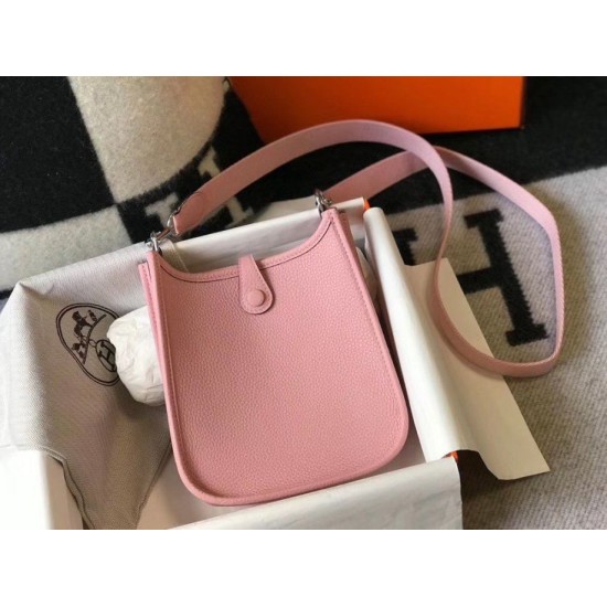 Replica Hermes Evelyne III TPM Mini Bag Pink Clemence Replica Hermes Evelyne III TPM Mini Bag Pink Clemence