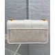 Replica Dior 30 Montaigne East-West Bag Dior Oblique denim With Chain Cream Replica Dior 30 Montaigne East-West Bag Dior Oblique denim With Chain Cream