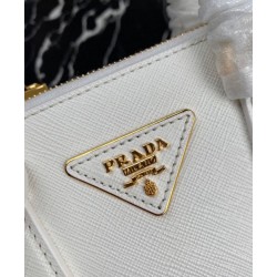 Replica Prada Mini/Medium Galleria Saffiano Mini-bag 1BA906 White Replica Prada Mini/Medium Galleria Saffiano Mini-bag 1BA906 White