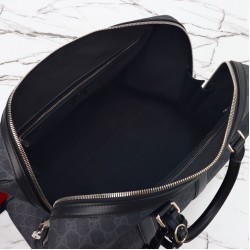 Replica Gucci Men GG Supreme Duffle Bag 792074 Black