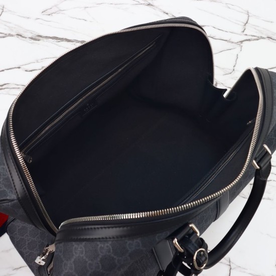 Replica Gucci Men GG Supreme Duffle Bag 792074 Black